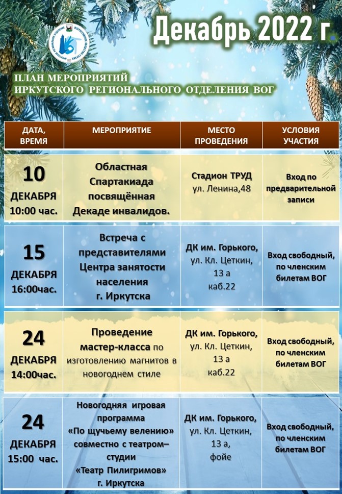 план мероприятий ИРО ВОГ на декабрь 10-24